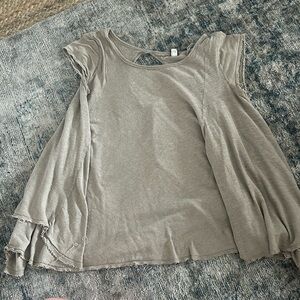 Free People Taupe T-Shirt